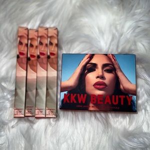 KKW Beauty Best of Reds Lipstick Set and Lip liners